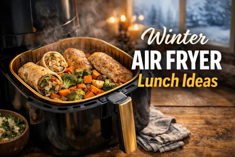 Cozy winter lunch ideas made in an air fryer