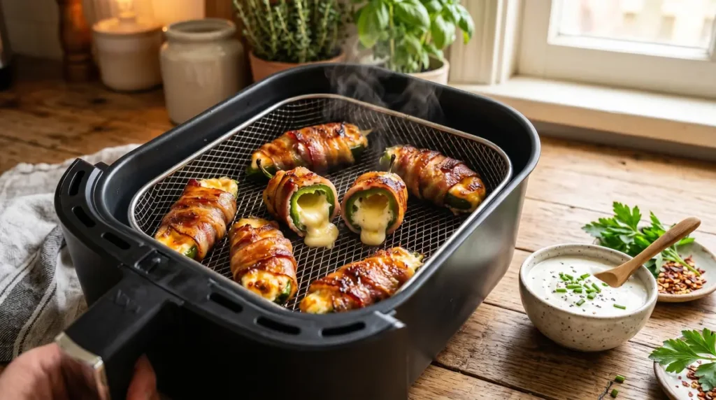 air fryer bacon wrapped jalapenos 3