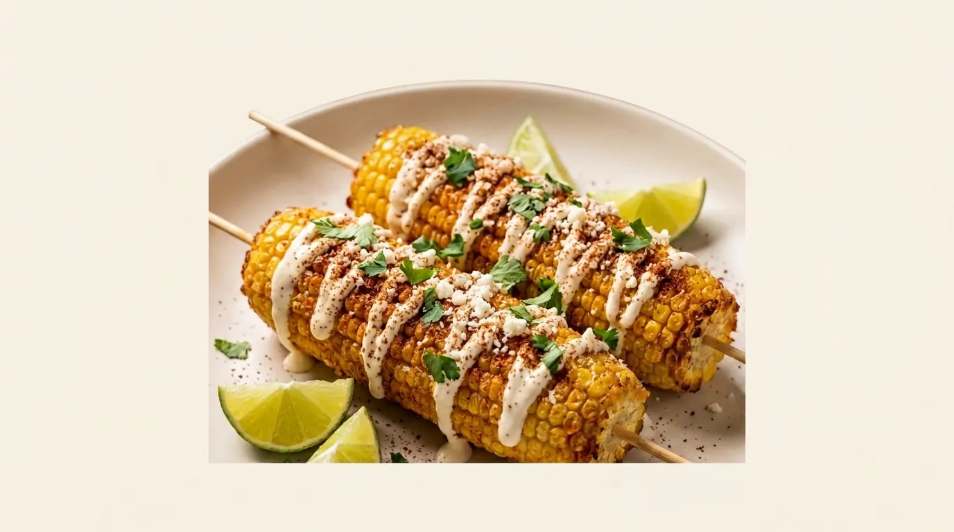 Air Fryer Mexican Street Corn Recipe
