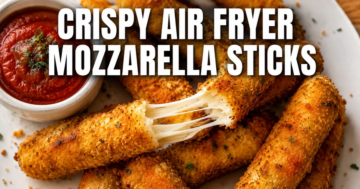 Golden crispy mozzarella sticks with melted cheese stretch alongside a bowl of marinara sauce