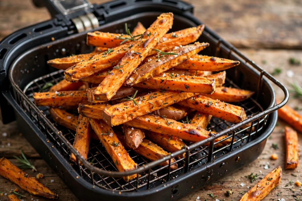 crispy air fryer sweet potato fries