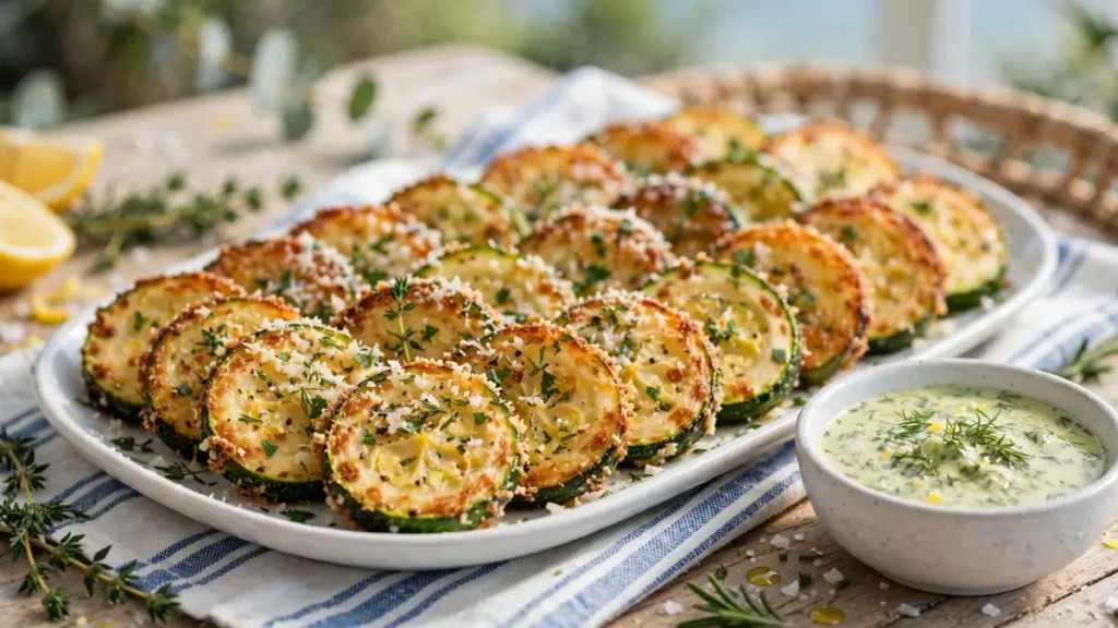 crispy zucchini parmesan