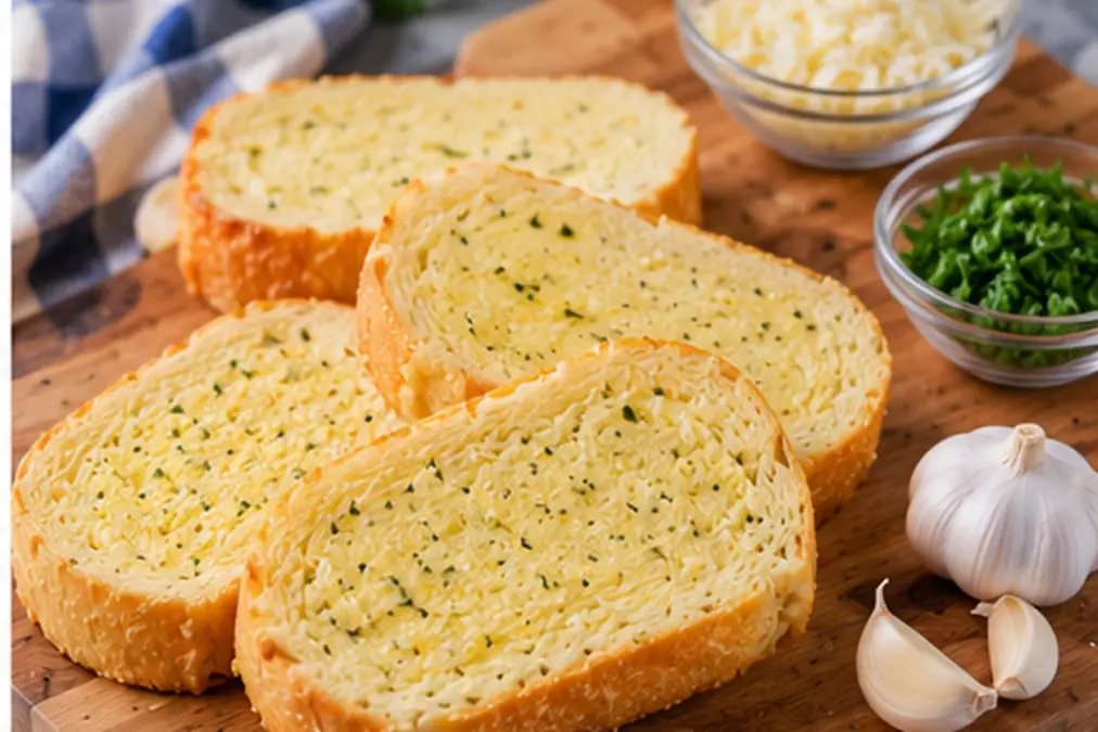 Frozen Texas toast ready to cook in the air fryer.