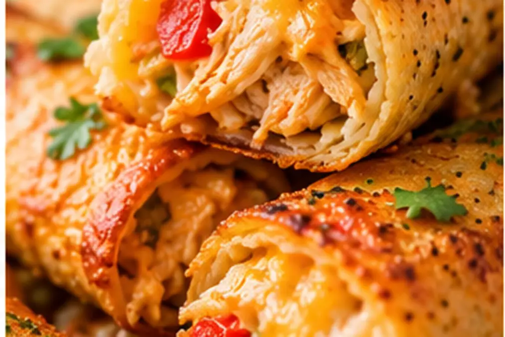 Frozen Taquitos in Air Fryer: Crispy in 8–10 Minutes 6 Air fryer taquito cut open to show a hot cooked center.