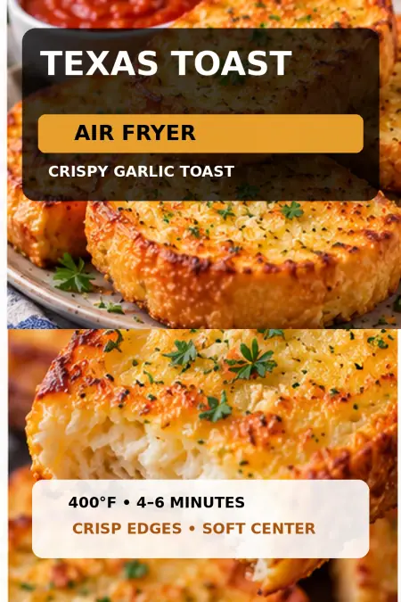 Texas toast in air fryer recipe guide.