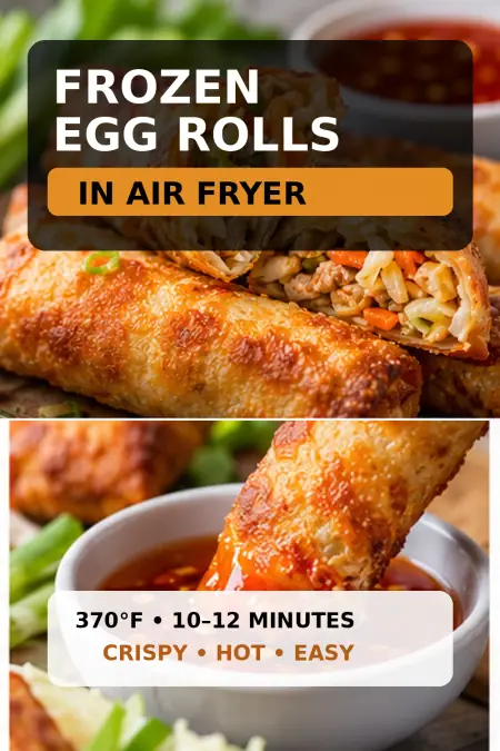 Frozen Egg Rolls in Air Fryer: Crispy in 10–12 Minutes 12 Frozen egg rolls in air fryer Pinterest guide.