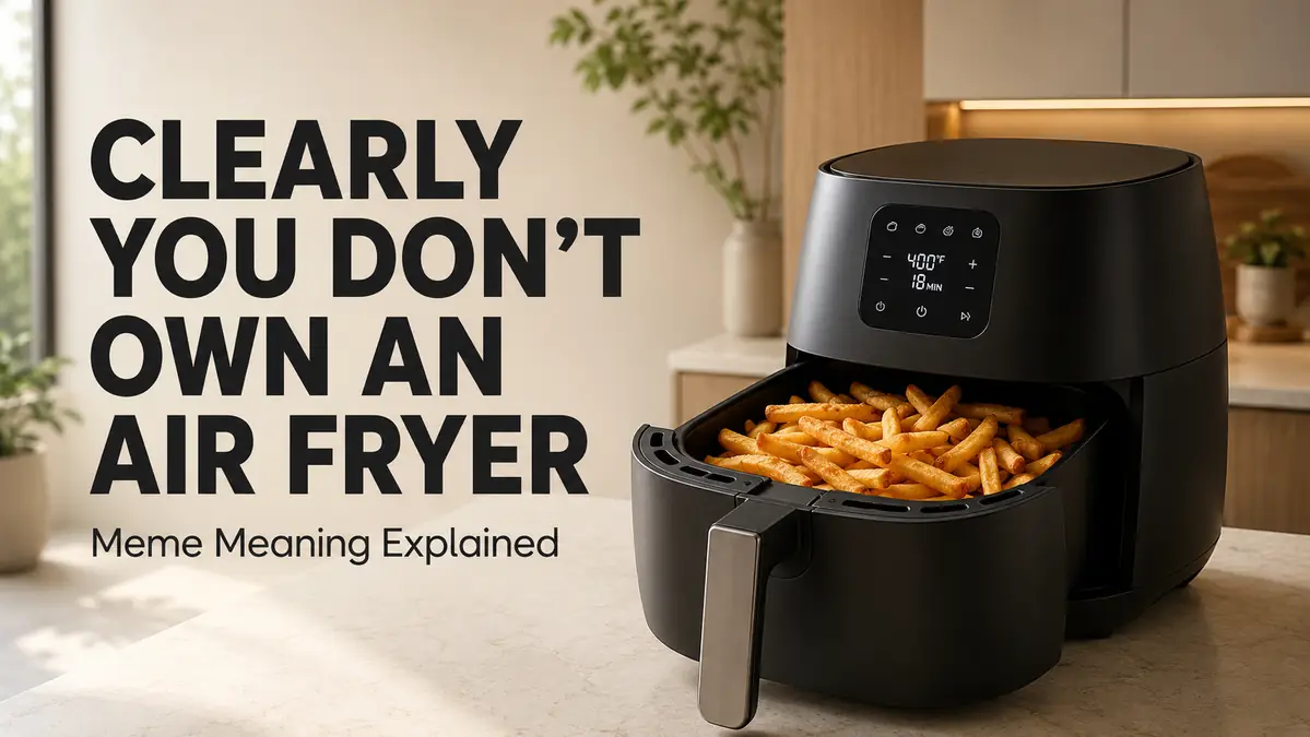 Air fryer filled with golden French fries
