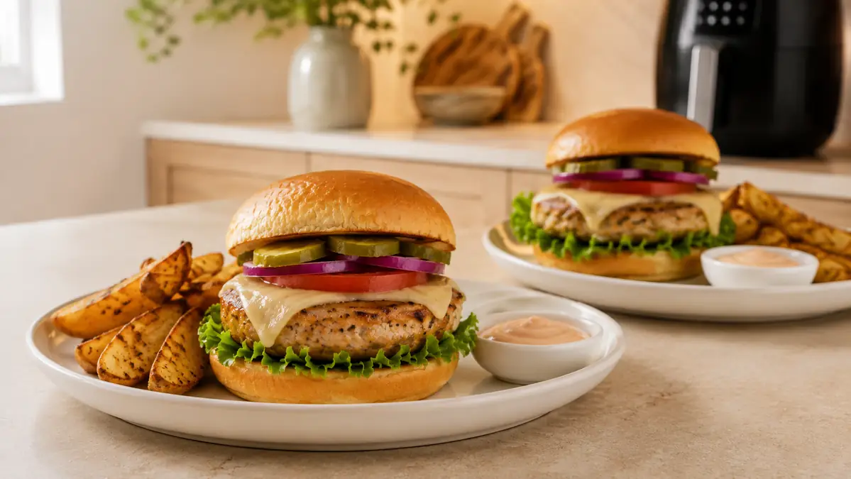 Air Fryer Turkey Burgers recipe