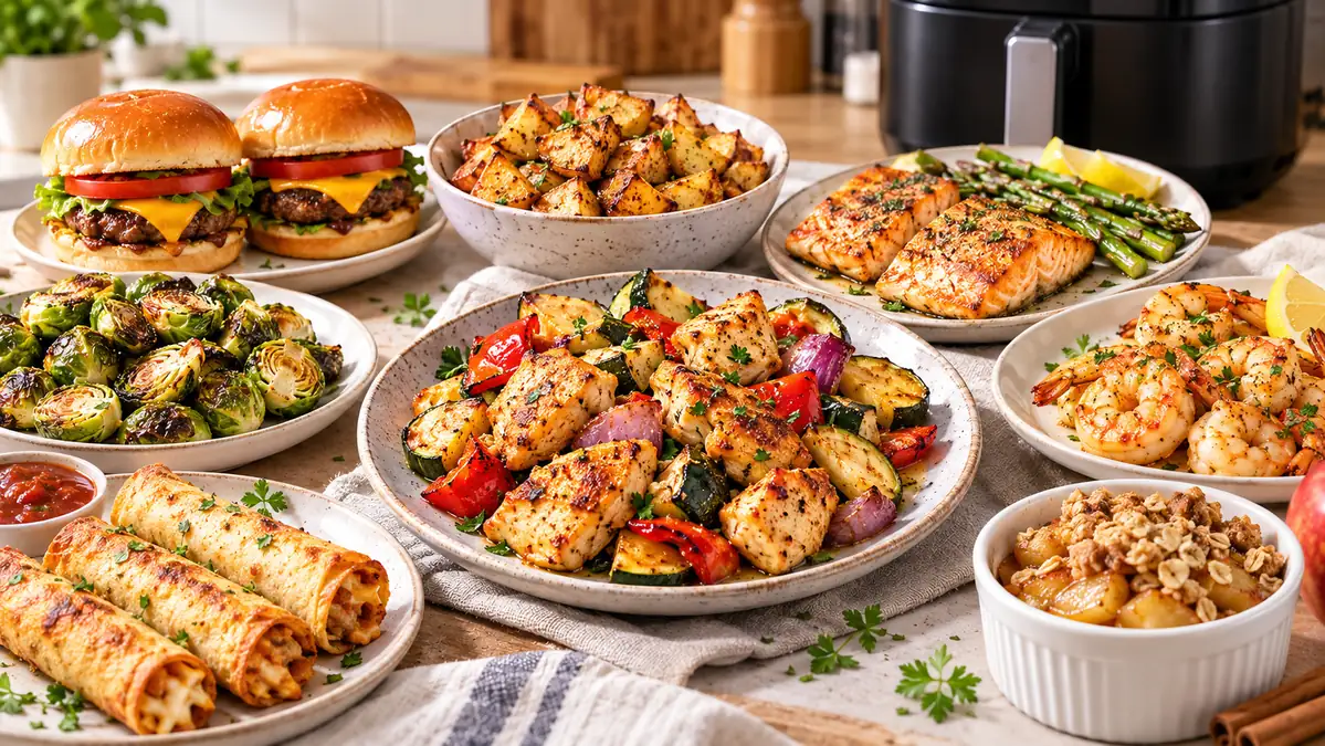 Assorted 4 quart air fryer recipes for two with a compact air fryer