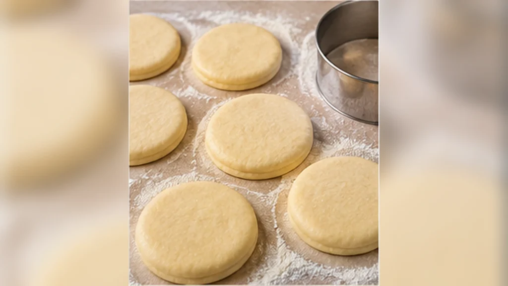 Air Fryer Bomboloni Recipe: Soft, Fluffy Italian Donuts 5 Round bomboloni dough pieces cut to size before the second proof