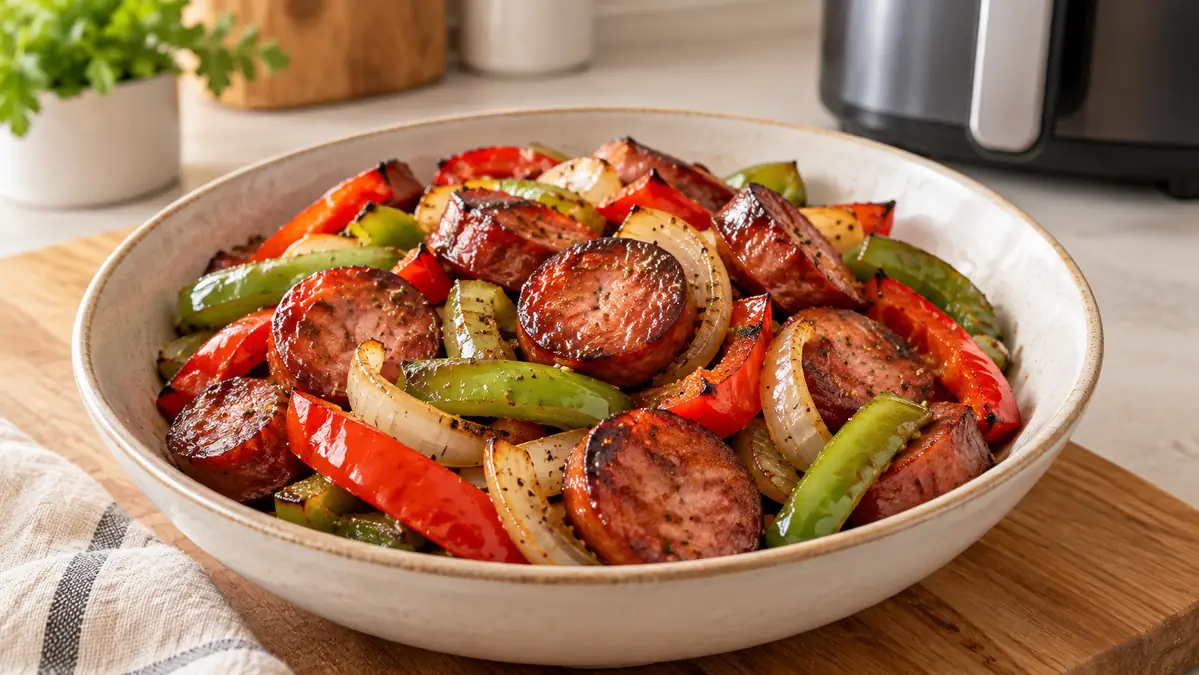 13 kielbasa and peppers