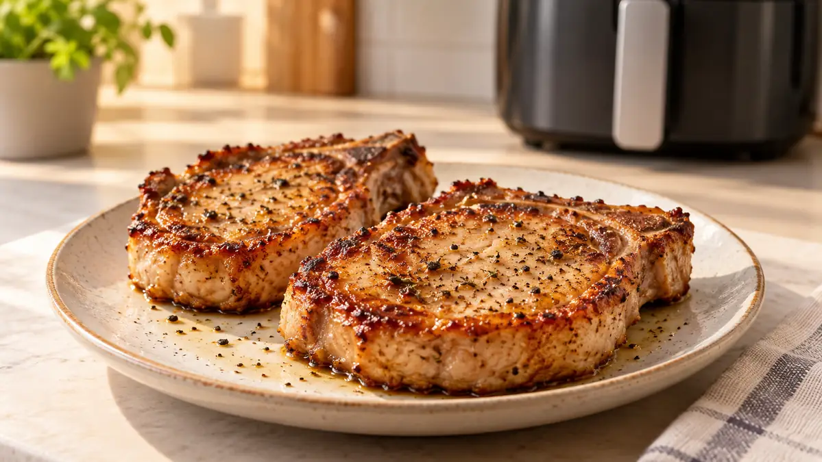 14 air fryer pork chops for two
