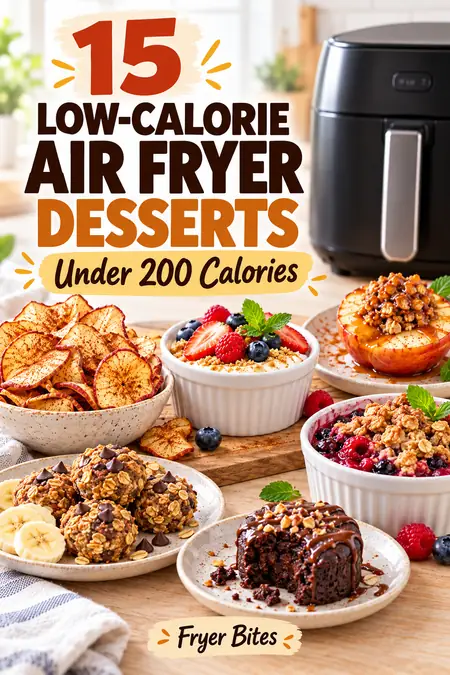 15 low-calorie air fryer desserts under 200 calories